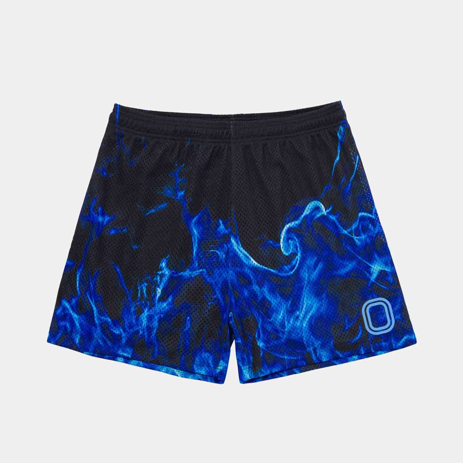 Lost Files Blue Flames Shorts Basketball Athletic Shorts hotsell - Large