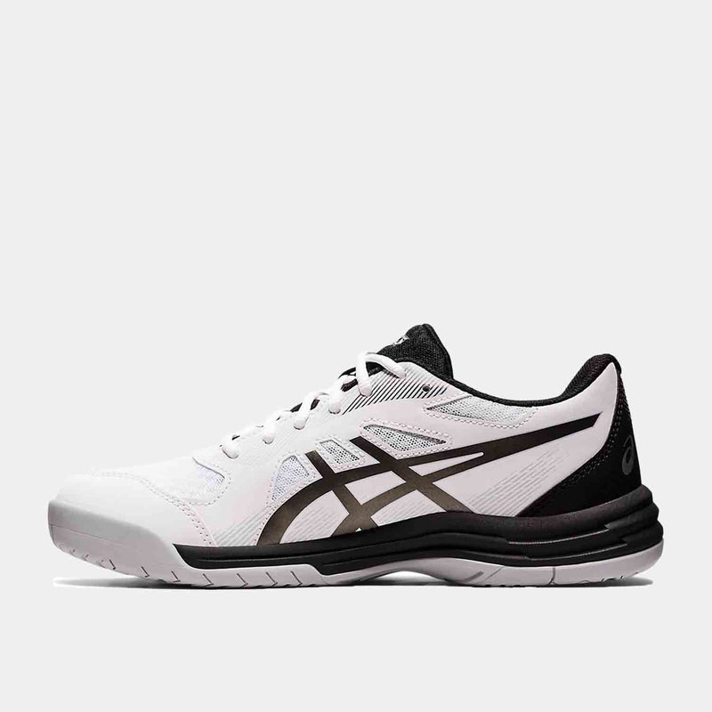 Side medial view of the Men's Asics Upcourt 5 Volleyball Shoes.