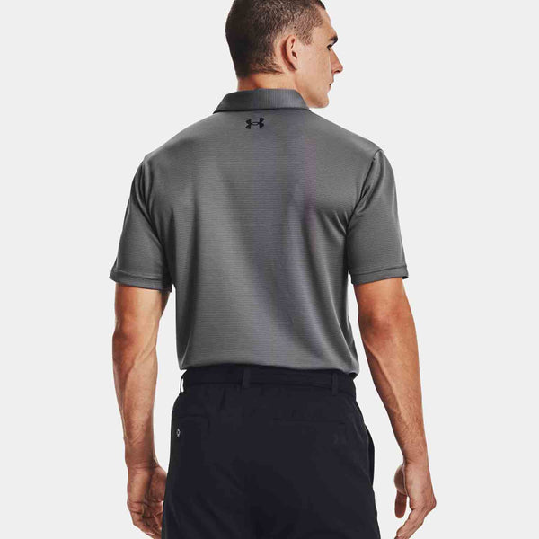 Rear view of the Men's Under Armour Tech Polo.