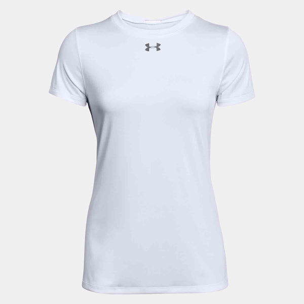 Women's Under Armour Locker 2.0 Short Sleeve Tee Shirt, White