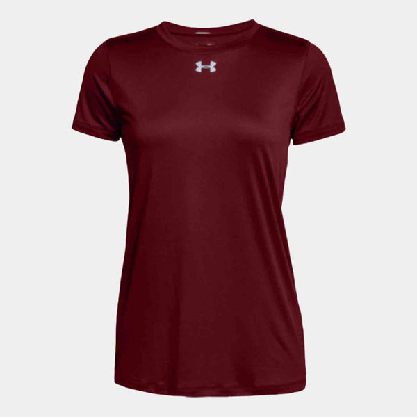 Women's Under Armour Locker 2.0 Short Sleeve Tee Shirt, Cardinal