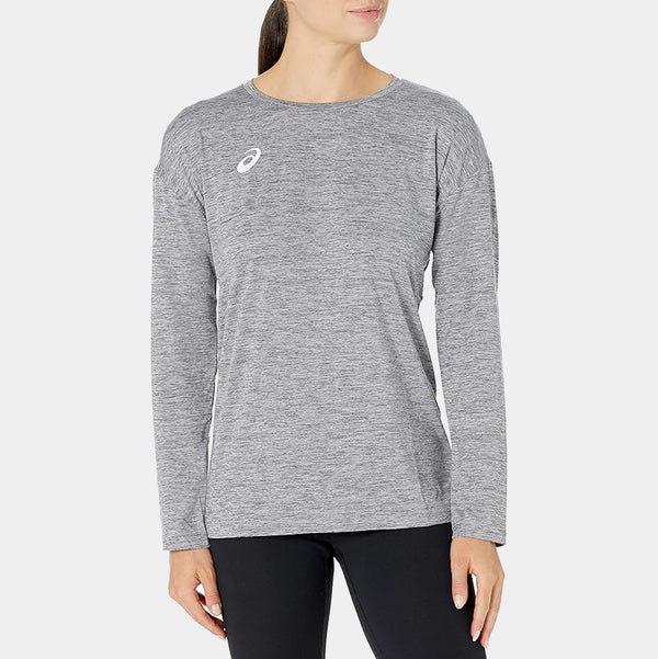 Front view of the Asics Women's Warm Up Long Sleeve Top.