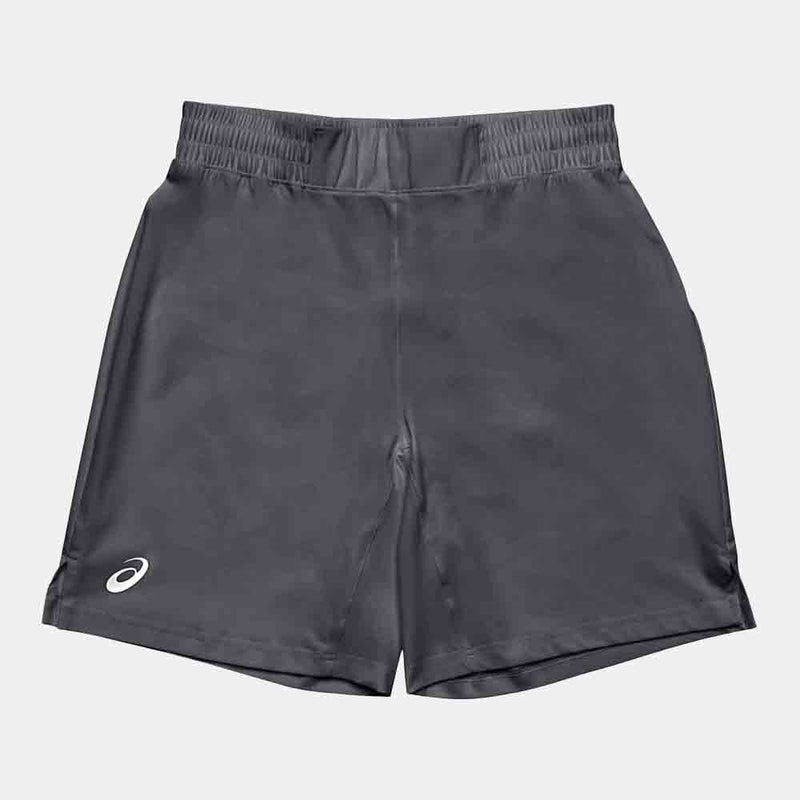 Front view of the Asics Men's Wrestling Shorts - Grey.