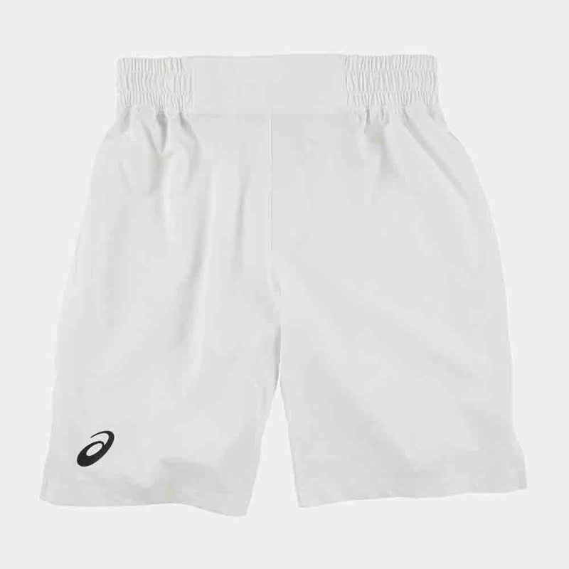 Front view of the Asics Men's Wrestling Shorts - White.