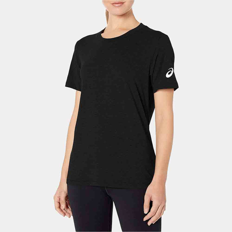 Front view of the Women's Circuit 2 Short Sleeve Top - Black.