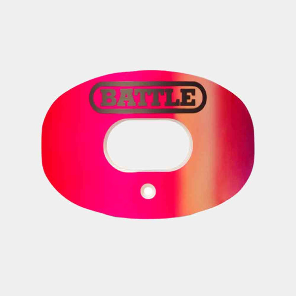 Front view of the Battle "Iridescent" Oxygen Football Mouthguard.