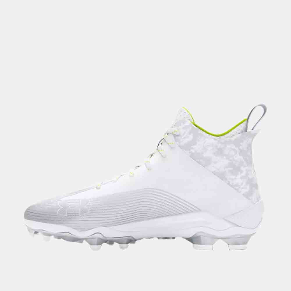 Men s Hammer 2 MC Football Cleats White 9 Under Armour