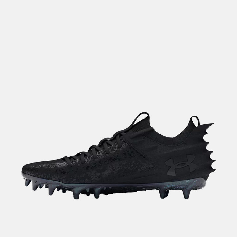 Side medial view of the Men's Under Armour Blur 2 MC Suede Football Cleats.