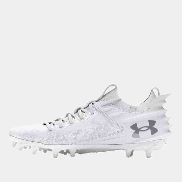 Side medial view of the Men's Under Armour Blur 2 MC Suede Football Cleats.