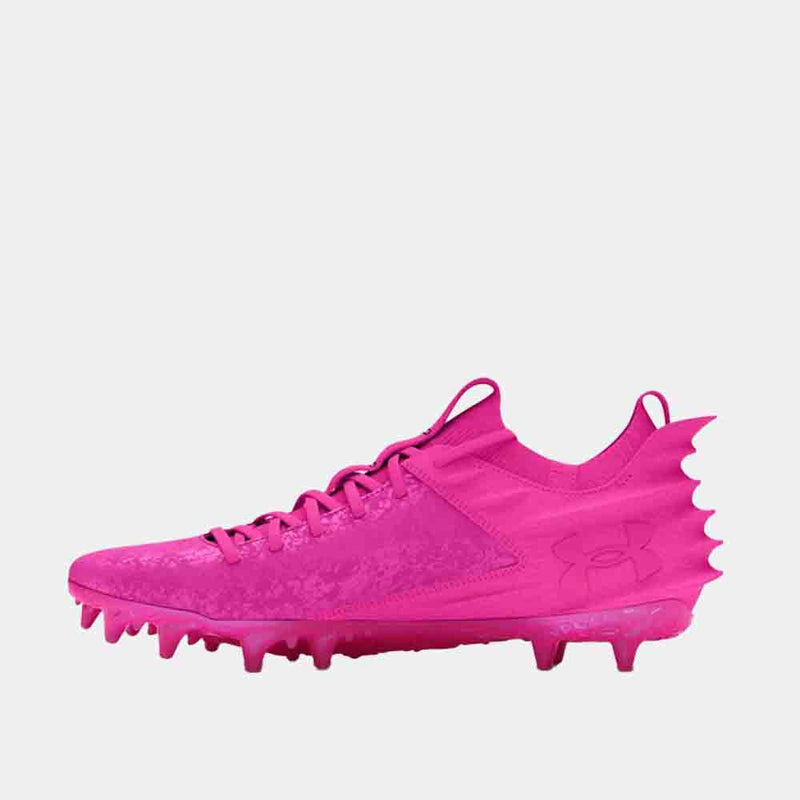 Side medial view of the Men's Under Armour Blur 2 MC Suede Football Cleats.