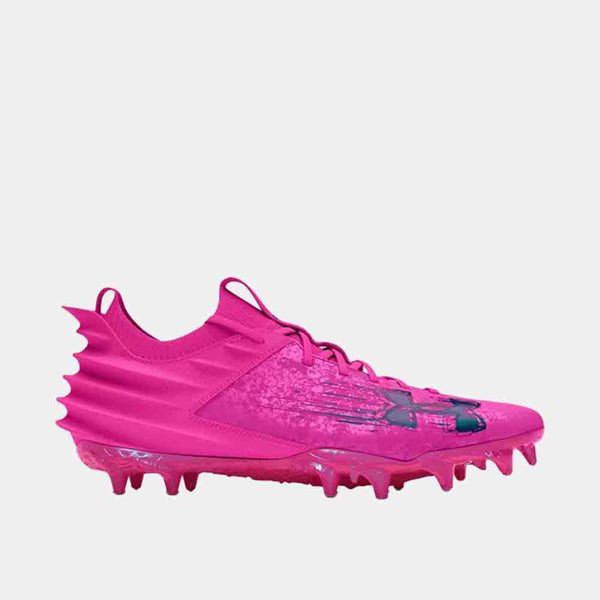 Side view of the Men's Under Armour Blur 2 MC Suede Football Cleats.