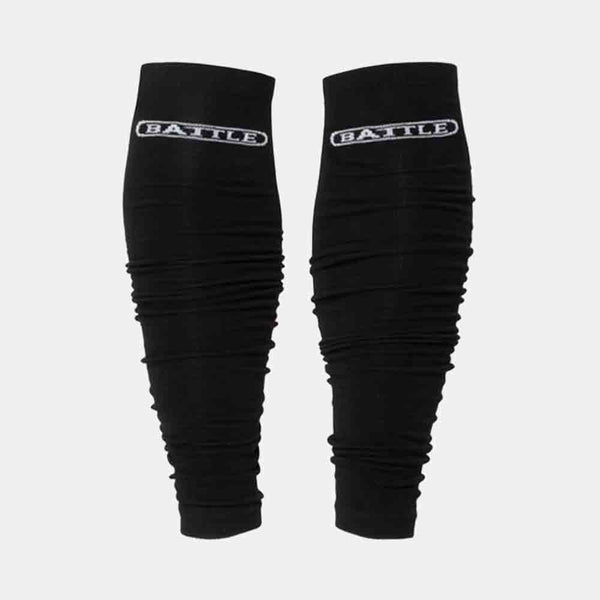 Front view of the Battle Youth Black Long Sock Sleeves.