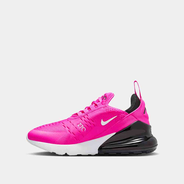 Side medial view of the Nike Kids' Air Max 270 Shoes.