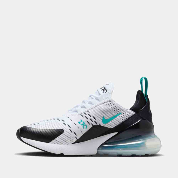 Side medial view of the Nike Women's Air Max 270 Shoes.