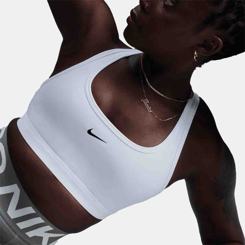 Front view of the Nike Women's Swoosh Light Support Sports Bra.