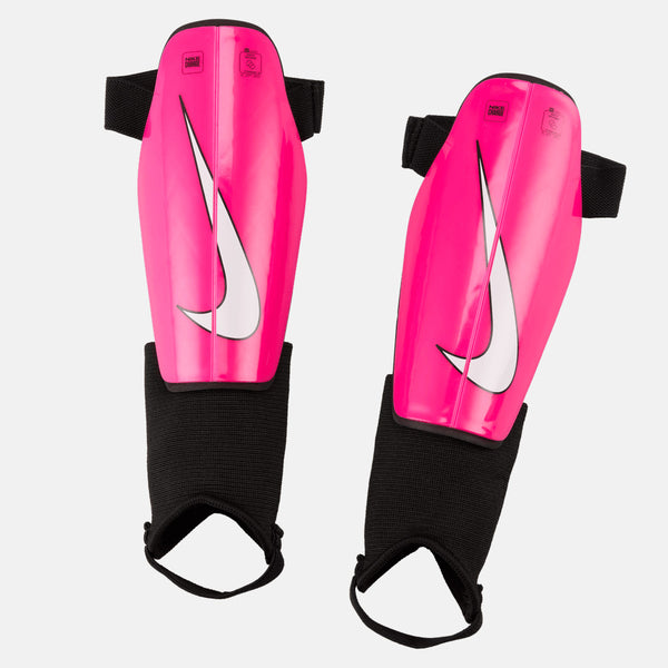 Front view of the Kids' Nike Charge Soccer Shin Guards.