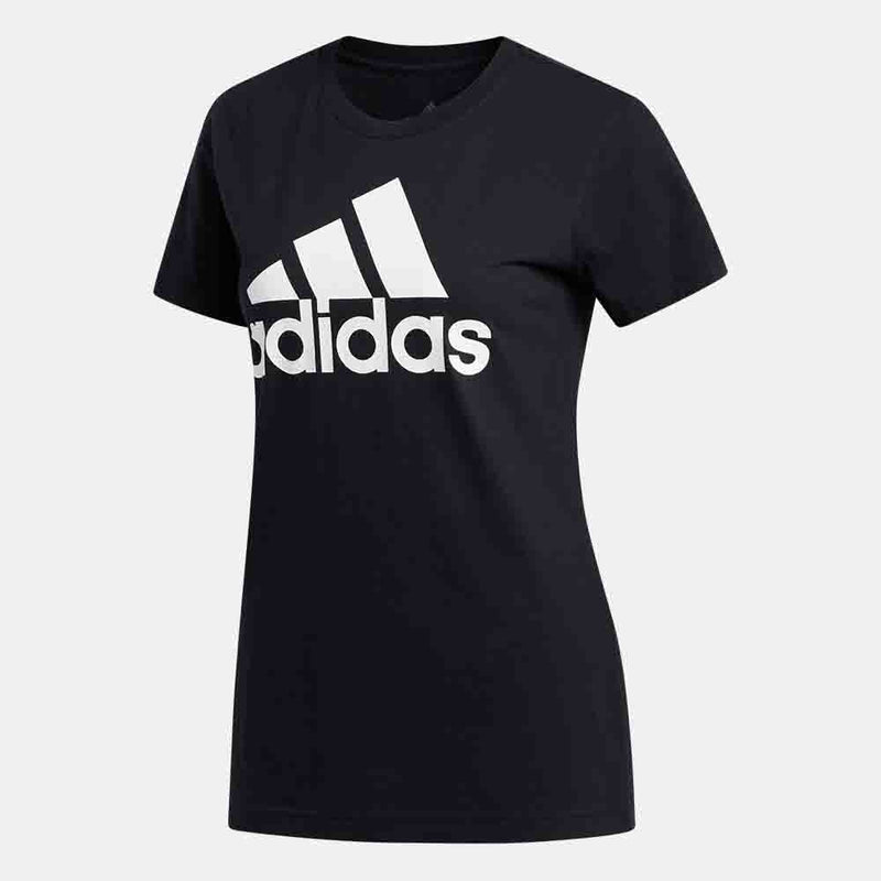 Front view of the Women's Adidas Basic Short Sleeve T-Shirt.