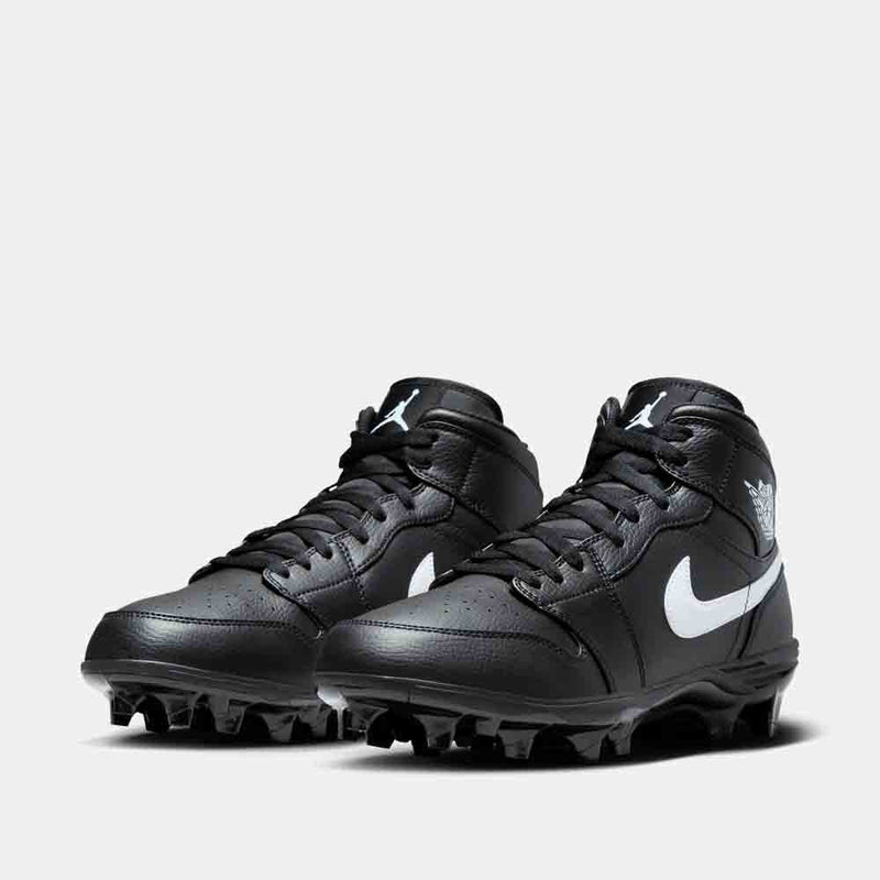 Front view of the Men's Jordan 1 Mid TD Football Cleats.