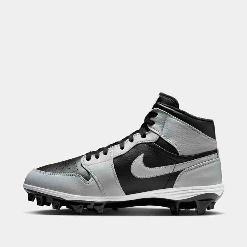 Side medial view of the Men's Jordan 1 Mid TD Football Cleats.