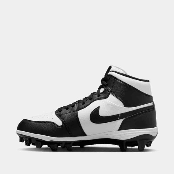 Side medial view of the Men's Jordan 1 Mid TD Football Cleats.