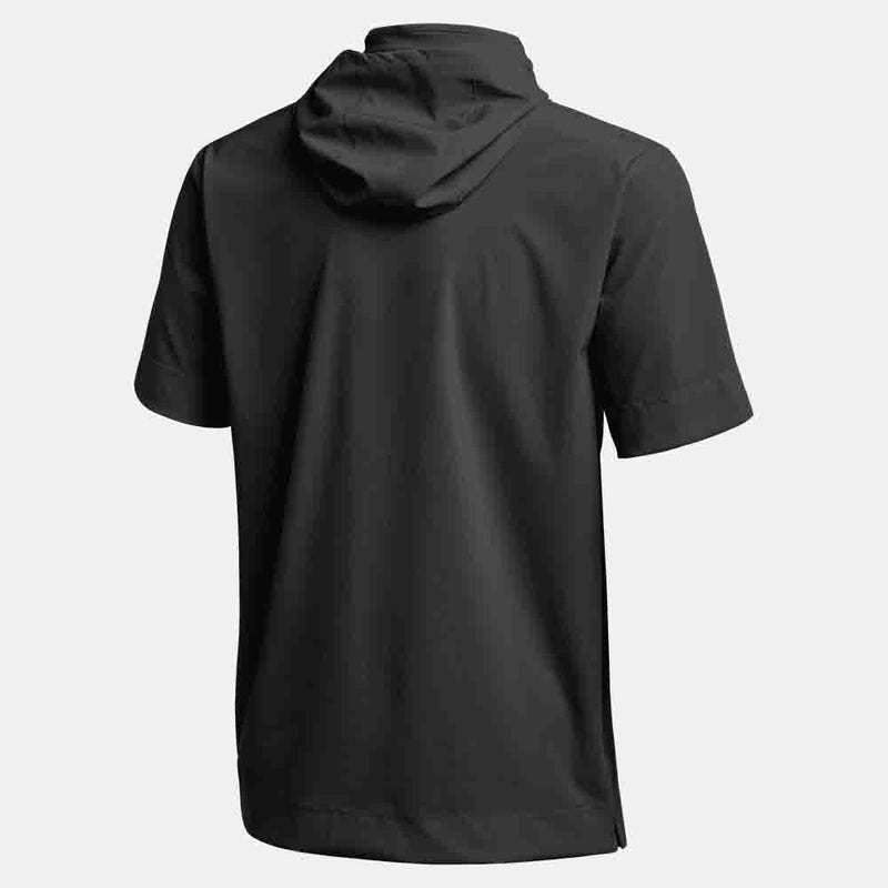 Rear view of the Nike Men's Short-Sleeve Lightweight Coach Jacket.