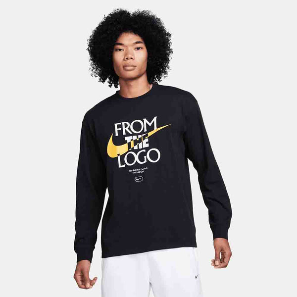 Front view of the Men's Nike Long-Sleeve Basketball T-Shirt.