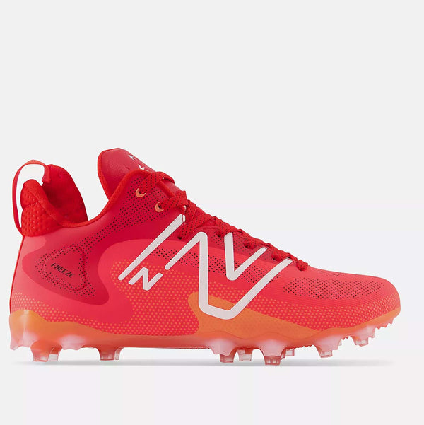 Side view of the Men's New Balance FreezeLX v4 TPU Lacrosse Cleats.