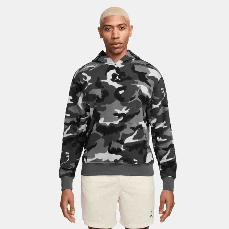 Front view of the Jordan Men's Camo Pullover Hoodie.