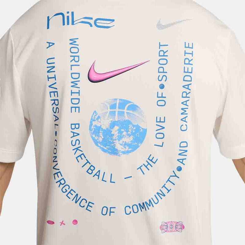 Up close, rear view of the Men's Nike Dri-FIT Basketball T-Shirt.