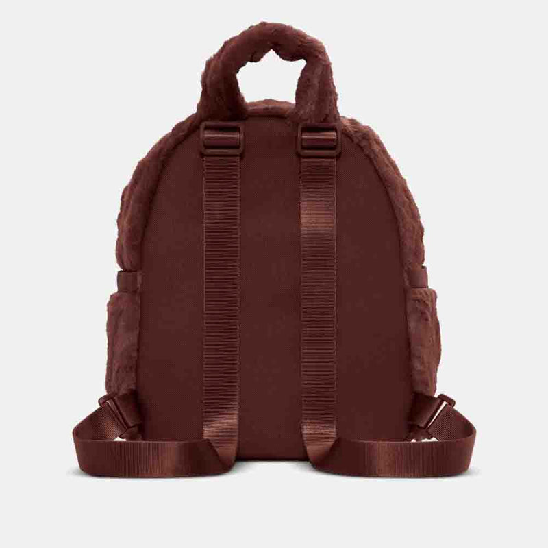 Rear view of the Nike Faux Fur Mini Backpack.