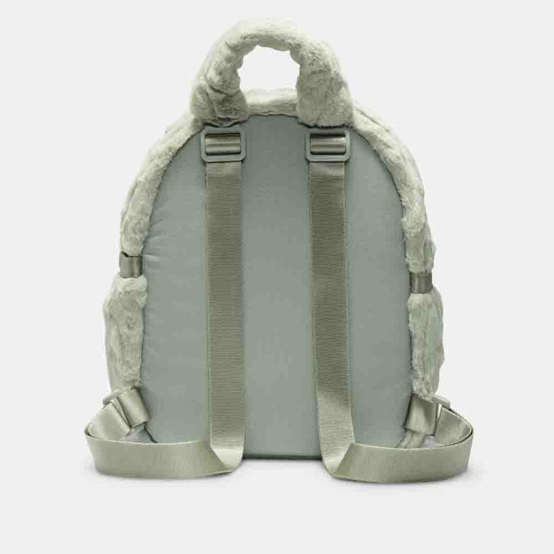 Rear view of the Nike Faux Fur Mini Backpack.