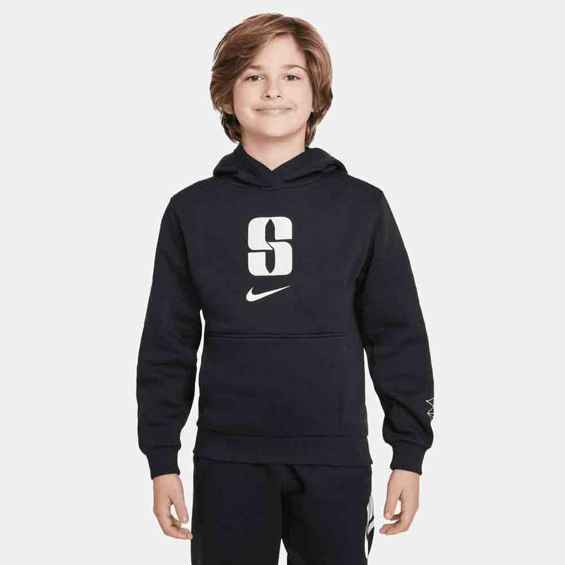 Front view of the Nike Kids' Sabrina Fleece Basketball Hoodie.