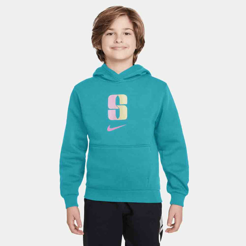 Front view of the Nike Kids' Sabrina Fleece Basketball Hoodie.