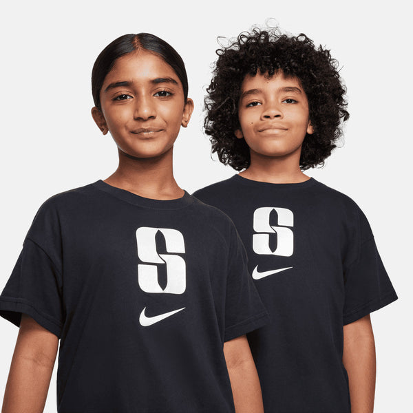 Front view of the Nike Kids' Sabrina Dri-FIT T-Shirt.
