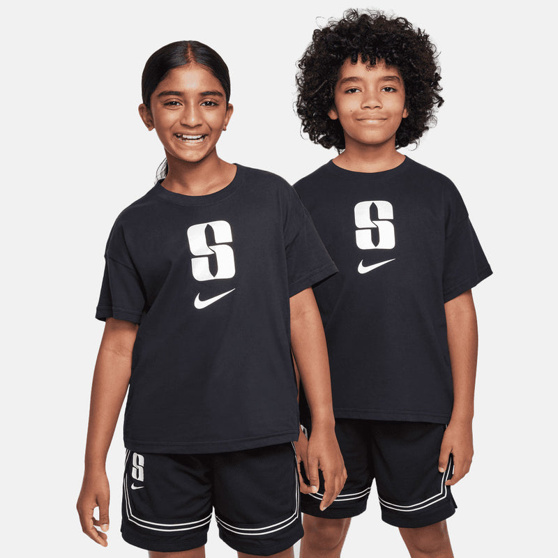 Front view of the Nike Kids' Sabrina Dri-FIT T-Shirt.