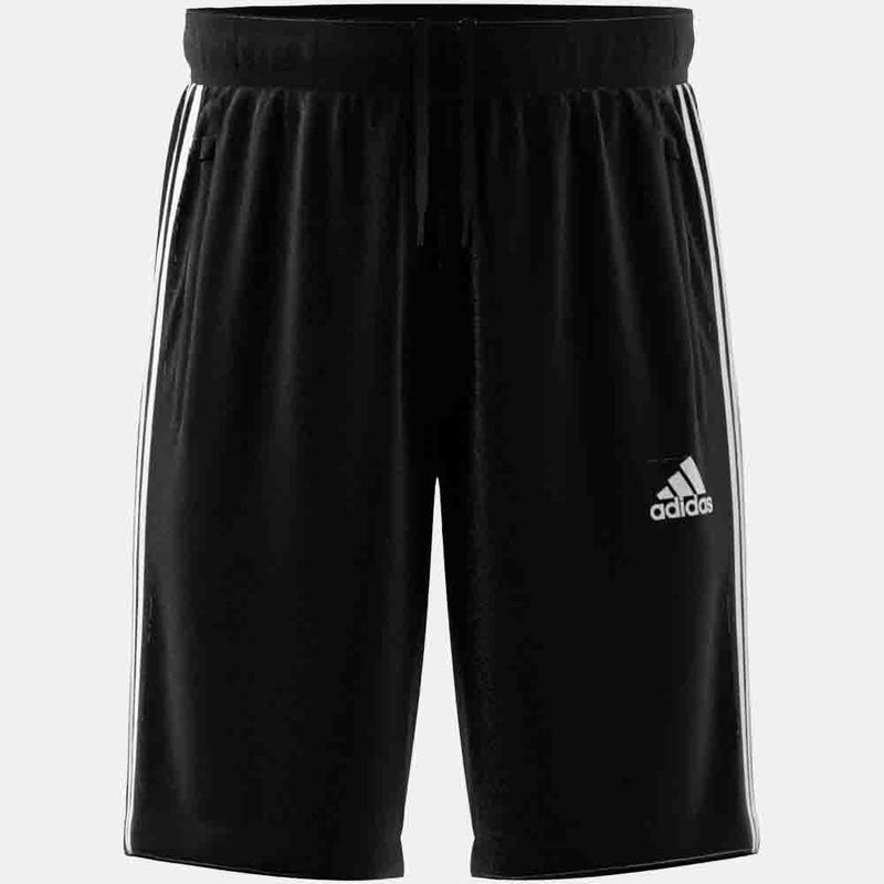 Front view of the Men's Adidas D2M 3 Stripes Shorts.