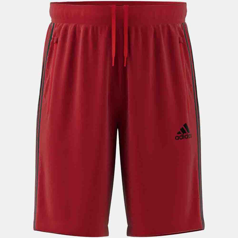 Front view of the Men's Adidas D2M 3 Stripes Shorts.