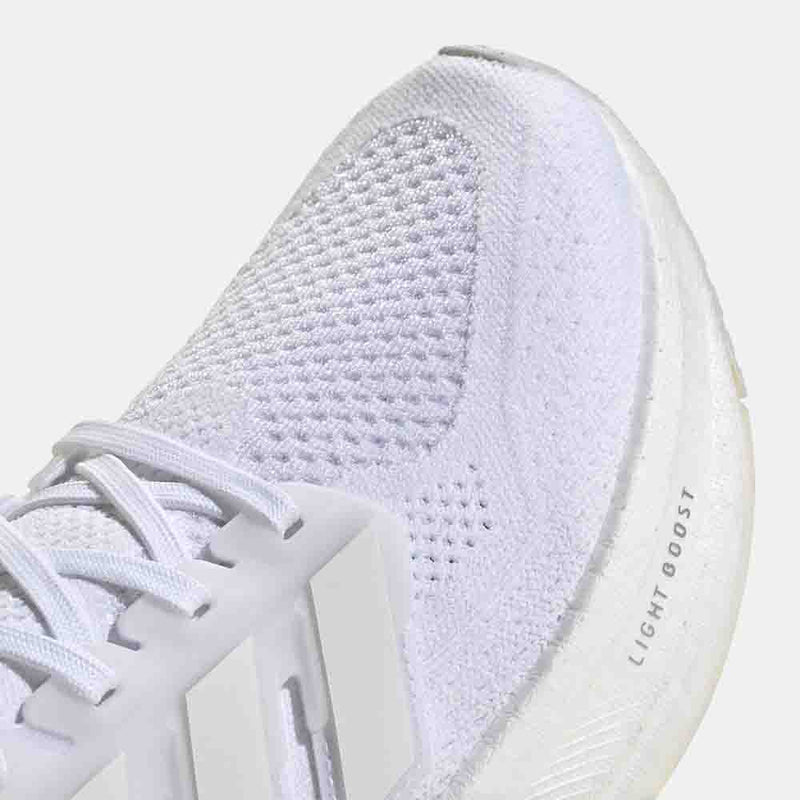 Up close, front view of the Adidas Men's Ultraboost 5 Running Shoes.