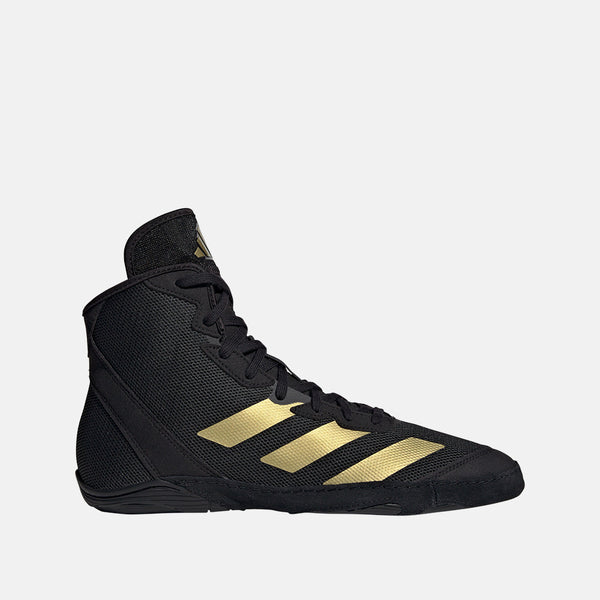 Side view of the Adidas Adizero Mat Wizard 6 Wrestling Shoes.