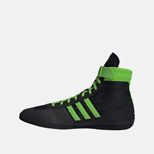 Side medial view of the Adidas Combat Speed 4 Wrestling Shoes.