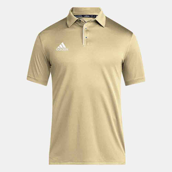 Front view of the Men's Adidas Coach Short Sleeve Polo.