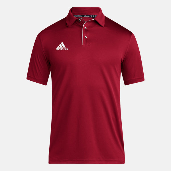 Front view of the Adidas Men's Coach Short Sleeve Polo.