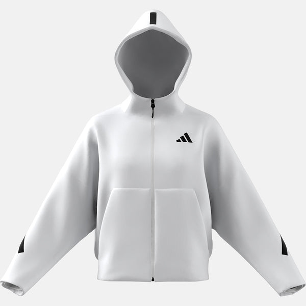 Front view of the Adidas Women's Z.N.E Hooded Sweatshirt.