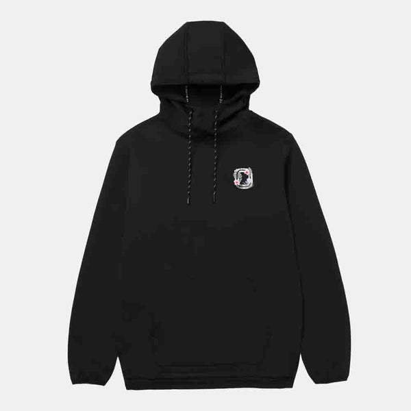 Front view of the Overtime Paradise Performance Hoodie.