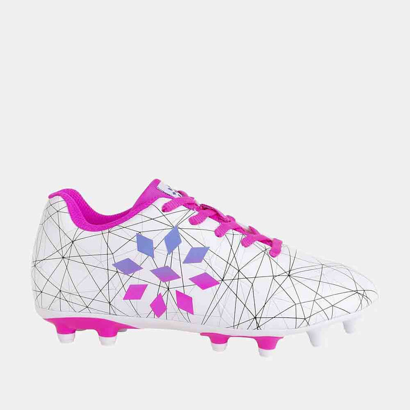 Side view of the Rip It Girl's Soccer Cleats.