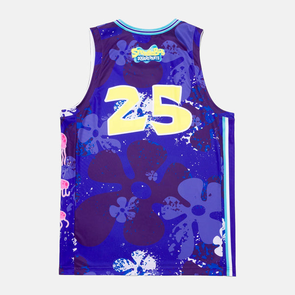 Rear view of the Overtime Spongebob Replica Jersey.