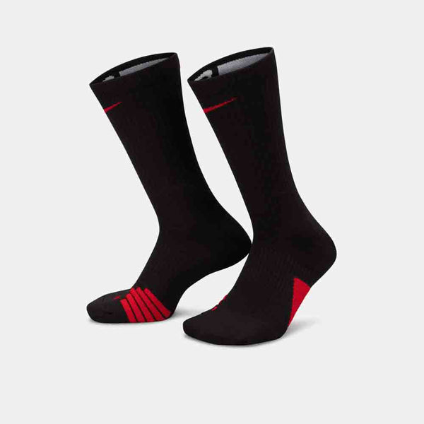 Front/side view of the Nike Elite Crew Basketball Socks.