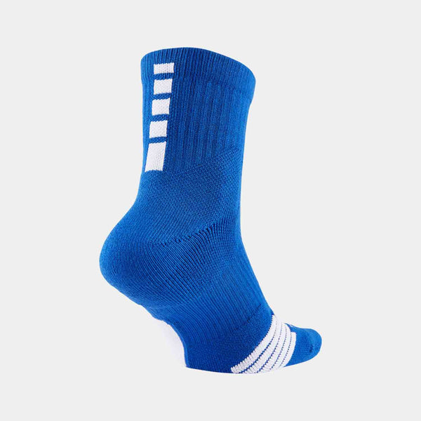 Rear view of the Nike Elite Mid Basketball Socks. 