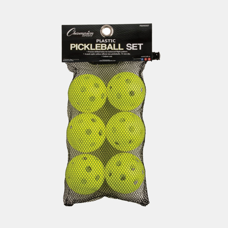 Recreational Indoor Pickleballs Set of 6 - SV SPORTS